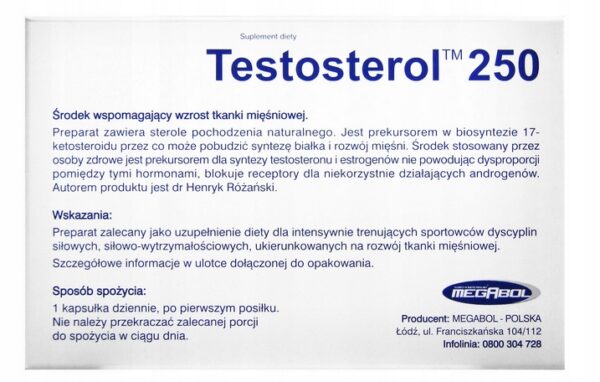 2x Strong Testosterol 250 320mg Increase Your Testosterone (Set of 2) - Image 3