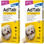 ADTAB TABLETS DOG FLEAS TICKS 60 days 2.5-5kg