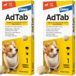 ADTAB TABLETS DOG FLEAS TICKS 60 days 5.5-11kg