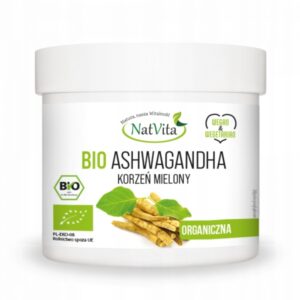 Ashwagandha Organic Ground Adaptogen Ginseng Indian Stress 130g NatVita