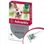 BAYER ADVANTIX DROPS FOR TICKS FOR DOGS UP TO 4kg 1 PIPETTE 0.4ml