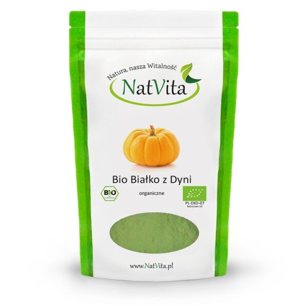 Protein 59% from Pumpkin Organic Organic Vegetable Protein Powder 500 g NatVita - Image 1