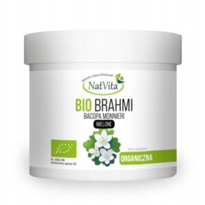 Brahmi Organic Ground Bacopa Monnieri Ecological Stress Memory 120g NatVita