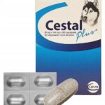CESTAL PLUS TABLETS DE-WORMING DOGS WORMS 4pcs