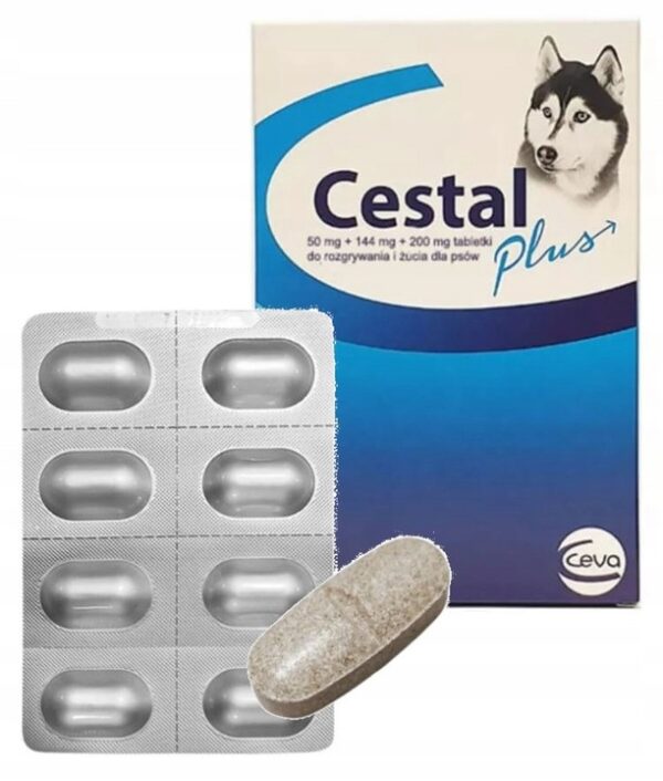CESTAL PLUS TABLETS DE-WORMING DOGS 8pcs - Image 1