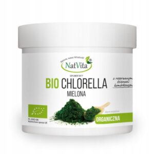 Chlorella Ground Organic Superfood Ecological Intestinal Cleansing 100g NatVita