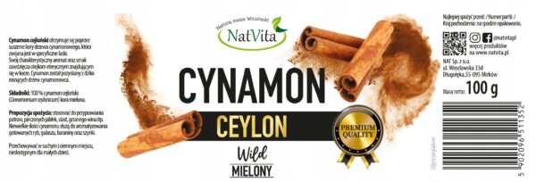 Ceylon Cinnamon PREMIUM Ground Aromatic Fresh Natural 100g NatVita - Image 4