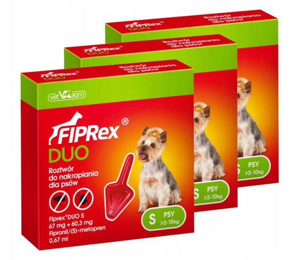 FIPREX DUO DROPS TICKS FLEA DOGS S 90 days - Image 1