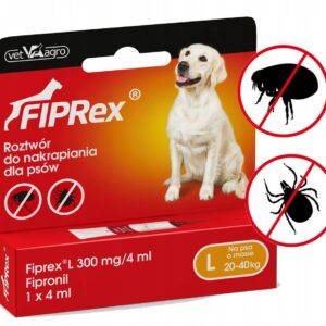 FIPREX TICK DROPS FOR DOGS L 20-40KG 1X4ml