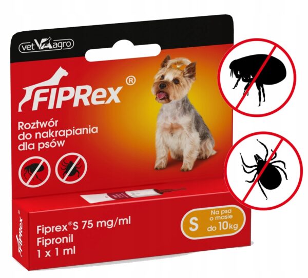 FIPREX TICK DROPS FOR DOGS S 2-10KG 1X1ml - Image 2