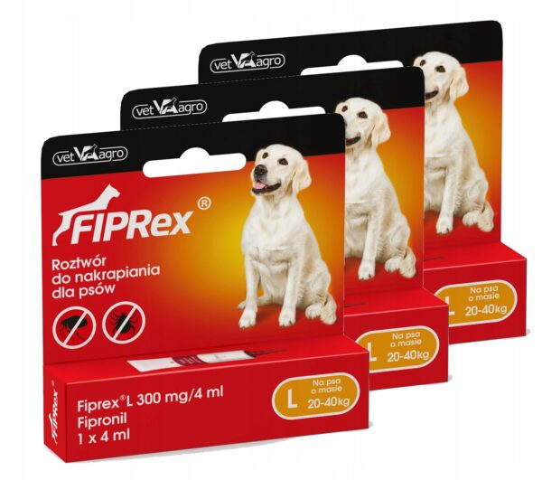 FIPREX DOG TICK DROPS L 20-40kg FOR 90 days - Image 1