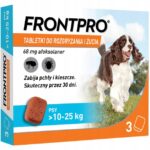 FRONTPRO FLAVOURED CHEWABLE TABLETS AGAINST FLEAS AND TICKS FOR DOGS 10-25kg 3pcs