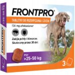 FRONTPRO FLAVOURED CHEWABLE TABLETS AGAINST FLEAS AND TICKS FOR DOGS 25-50kg 3pcs