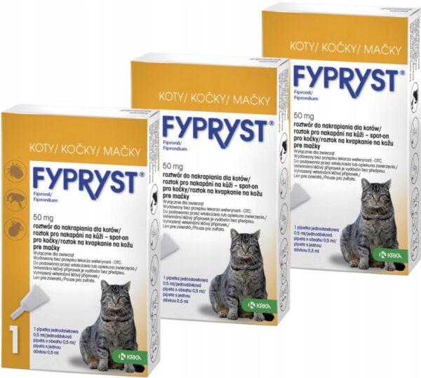 FYPRYST TICK DROPS FOR CATS 3x0.5ml - Image 1