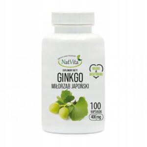 Ginkgo Biloba Japanese Ginkgo Biloba Memory Concentration 400mg 100 Caps NatVita