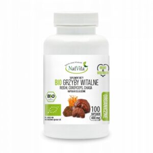 Vital Mushrooms BIO Reishi Fungi Adaptogen 400mg 100 Capsules NatVita