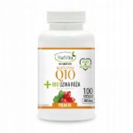 Coenzyme Q10 Ubiquinone + Wild Rose Organic Vitamin C 100 Capsules NatVita