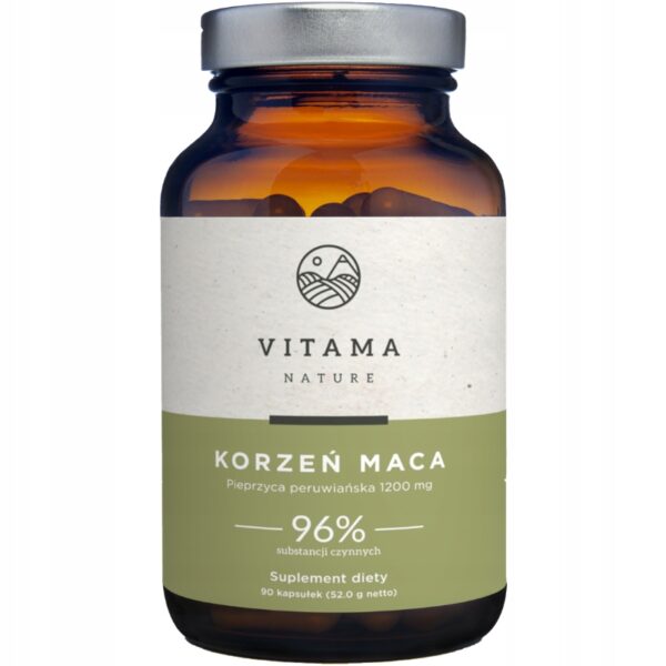 Korzen-Maca-Vitama-Nature-Testosteron-Libido-Pamiec-Sex-90-caps-600mg Maca Root Vitama Nature Testosterone Libido Memory Sex 90 caps. 600mg - Image 1