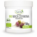 Maca BIO RAW Red Organic Ground Efficiency Energy 500g NatVita