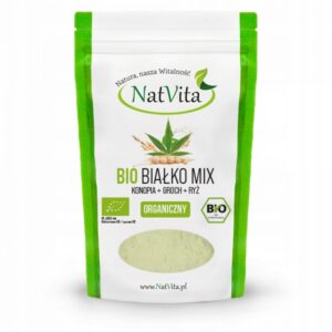 Protein Mix Organic Hemp Pea Rice Vegetable Protein Vegan 300g NatVita