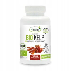 Bladderwrack Organic Kelp Ecological Iodine 60 Capsules 150mcg NatVita