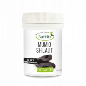 Mumio Shilajit 20-30% Fulvic Acid Mountain Balsam Minerals Vitamins 10g NatVita