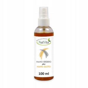 Nano Silver Colloidal 100ppm + Nano Gold 20ppm Colloidal 100ml NatVita