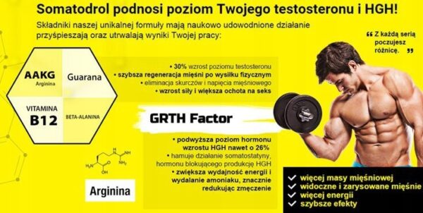 Original the Strongest Somatodrol 60 Caps Muscle Mass Increase Iridium - Image 2