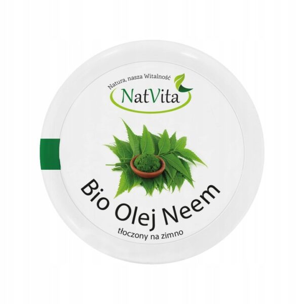 Neem Oil Organic Cold Pressed Organic Natural Fresh 100g NatVita - Image 1