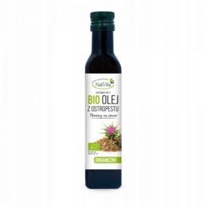 Milk Thistle Oil Organic Cold Pressed Ecological Natural 250ml NatVita