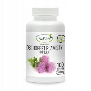 Milk Thistle Natural Liver Digestion 530mg 100 Capsules NatVita