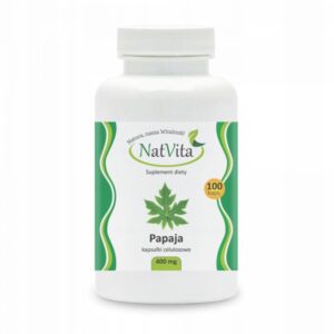 Papaya Leaf Papain Natural Digestion Enzymes 400mg 100 Capsules NatVita