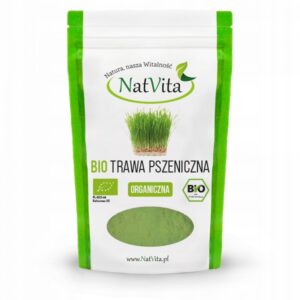 Wheat Grass Organic Ground Powder Young Wheat Vitamins 170g NatVita