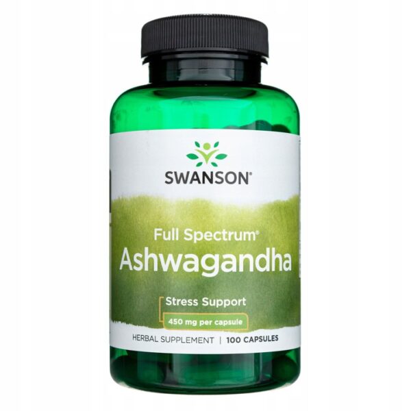 SWANSON ASHWAGANDHA ASHWAGANDA 100CAP 100DAYS CALMING ANXIETY DEPRESSION - Image 1