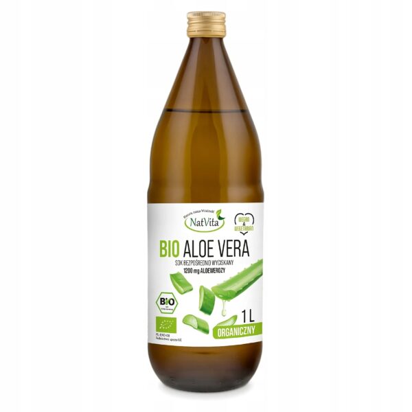 Aloe Vera Juice Aloe Vera Natural Ecological Source of Vitamins 1000ml NatVita - Image 1