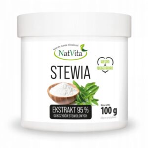 Stevia Extract 95% Pure Extract Natural Sugar Substitute 100g NatVita