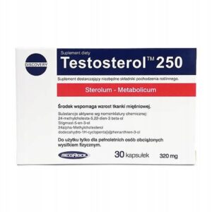 Megabol Testosterol Supplement 30 Capsules Natural