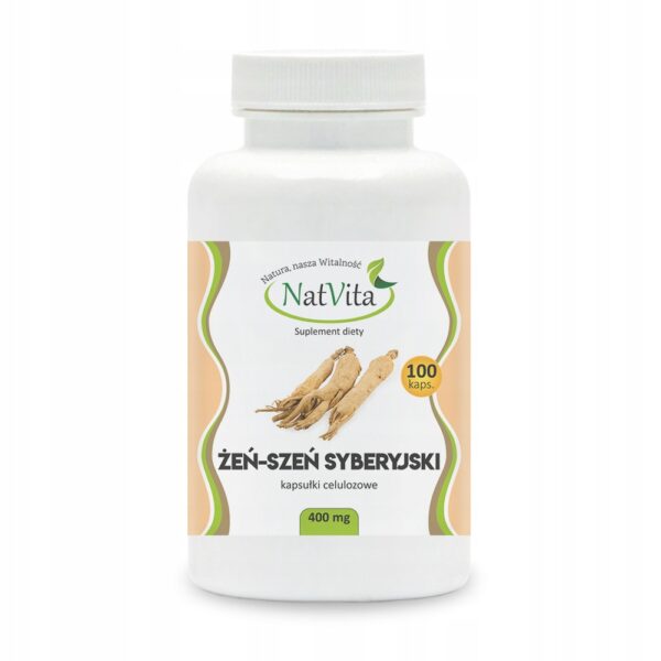 Syberyjski-Zen-Szen-Kapsulki-Ekstrakt-Pamiec-Libido-Stres-400mg-NatVita Siberian Ginseng Capsules Extract Memory Libido Stress 400mg NatVita - Image 1