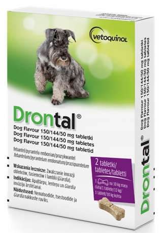 VETOQUINOL-DRONTAL-ODROBACZENIE-DLA-PSOW-do-10kg-2szt-Marka-Vetoquinol VETOQUINOL DRONTAL DEPORTER FOR DOGS up to 10kg 6pcs - Image 3