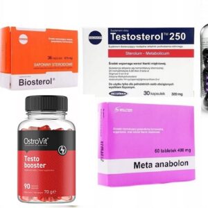 Set of 7 Supplements Legal Doping for Muscle Mass and Strength Testosterone