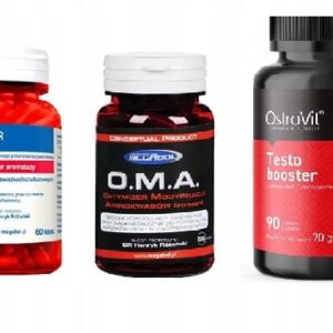 Supplement Set Legal Doping for Muscle Mass and Strength Testosterone (Set of 3 products)