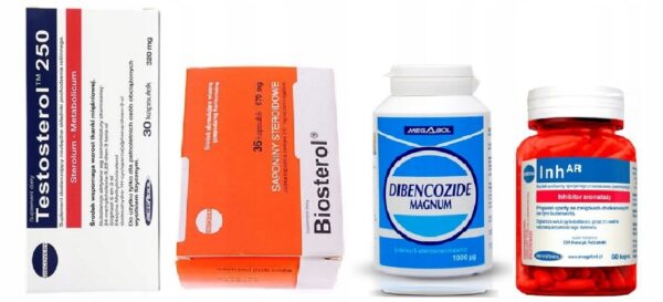 ZESTAW-ODZYWEK-STEROIODY-NATURALNE-STERYDY-HGH Steroids Supplement Set Natural Steroids HGH (Set of 4) - Image 1