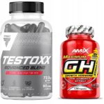 TESTOSTERONE, GROWTH HORMONE SUPPLEMENT SET Supplements for dry muscle mass