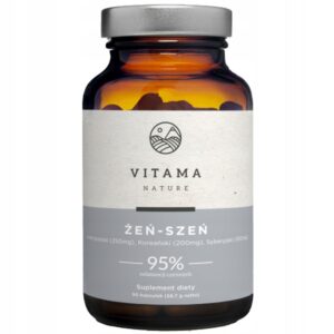 Ginseng Mix American Korean Siberian Vitama Nature 90 caps.