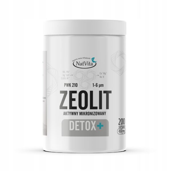 Zeolit-Klinoptylolit-Oczyszczanie-Metale-Ciezkie-200-Kaps-450mg-NatVita Zeolite Clinoptilolite Cleansing Heavy Metals 200 Caps 450mg NatVita - Image 1