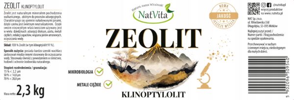 Zeolit-Proszek-Klinoptylolit-Oczyszczanie-Metale-Ciezkie-2-3kg-NatVita-EAN-GTIN-5902096509540 Zeolite Powder Clinoptilolite Cleansing Heavy Metals 2.3kg NatVita - Image 2