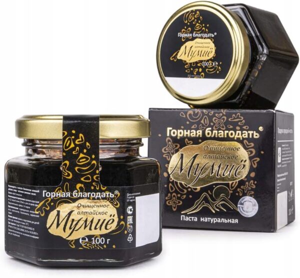 Mumio Shilajit "Dar Gór" 100 gr bone resistance glass jar - Image 4