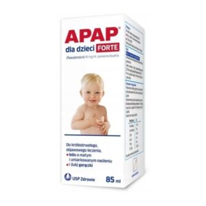 Apap For Children Forte raspberry flavor 40 mg/ml pain fever 85 ml