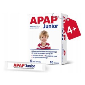 Apap Junior Paracetamol for children FEVER 10 sachets