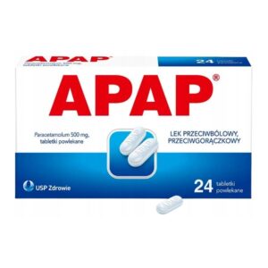 Apap Paracetamol 500 mg painkiller 24 tab.
